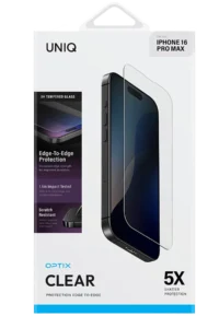 Uniq iPhone 16 Plus Optix Clear Cam Ekran Koruyucu - Şeffaf