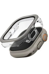 Uniq Watch 49mm Voute Camlı Kasa Ekran Koruyucu - Titan Gri