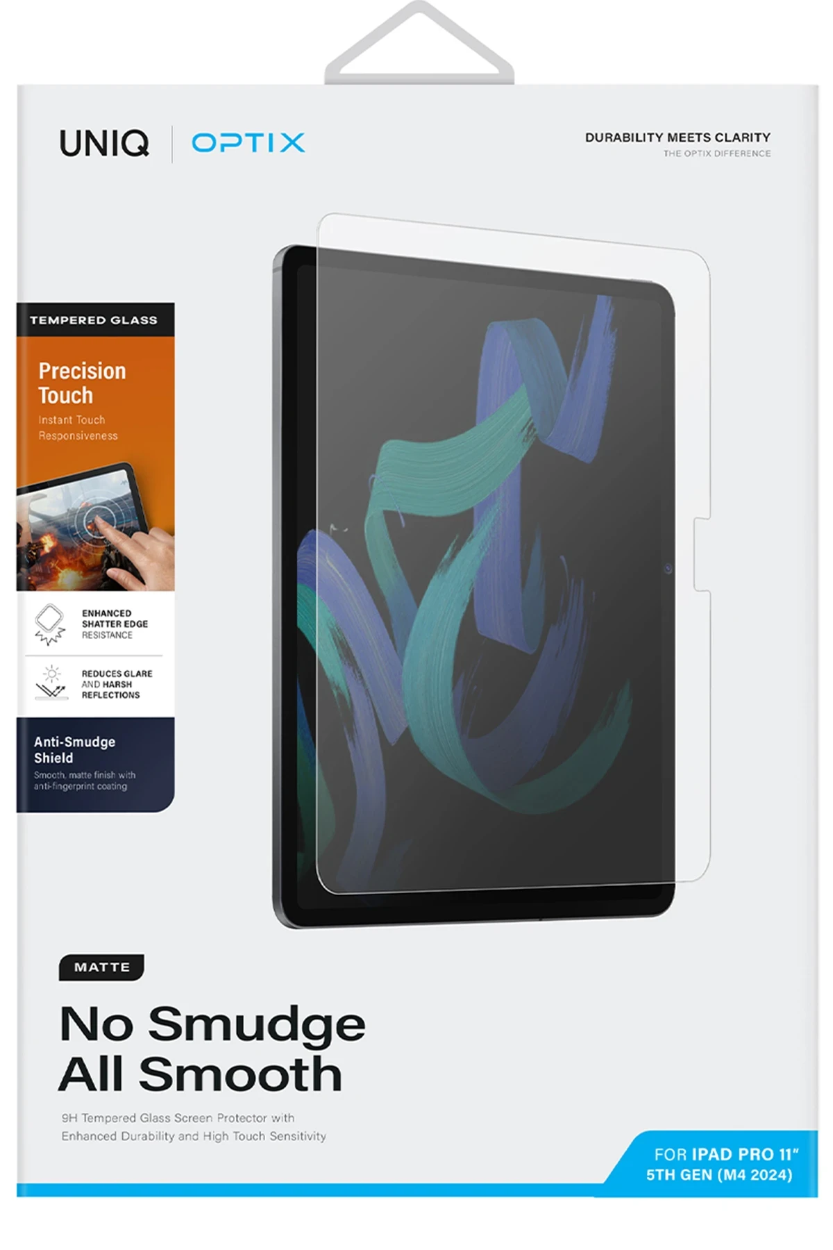 Uniq iPad Pro 11 (2022) Optix Tablet Mat Ekran Koruyucu - Şeffaf - Görsel 3