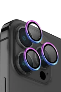Uniq iPhone 14 Pro Max Optix Kamera Lens Koruyucu - Rainbow