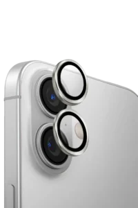 Uniq Apple iPhone 17 Optix Alüminyum Kamera Lens Koruyucu - Gümüş