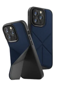 Uniq iPhone 14 Pro Max Transforma Magsafe Standlı Kapak - Mavi