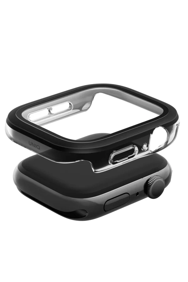 Uniq Watch 46mm Voute Camlı Kasa Ekran Koruyucu - Siyah