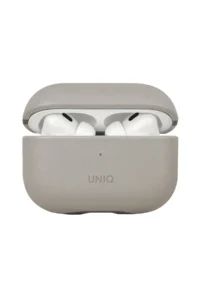 Uniq Airpods Pro 2 (2.nesil) Lyden DS Deri Kılıf - Bej