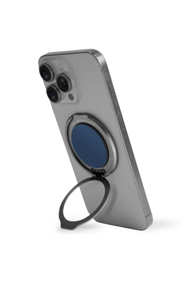 Uniq GripFit Classic 360 Manyetik Magsafe Kickstand Yüzük - Mavi