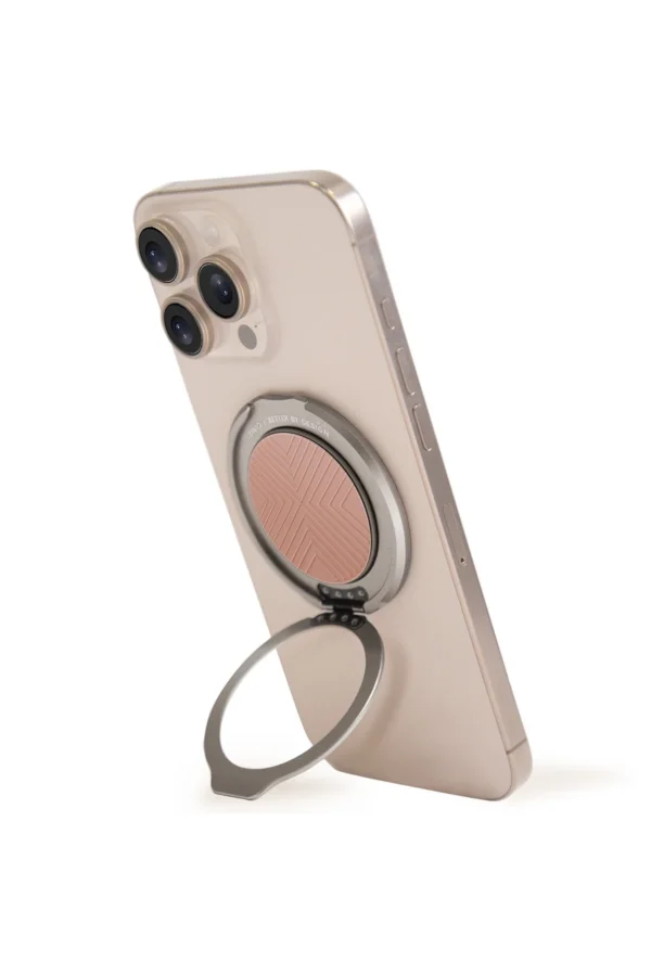 Uniq GripFit Classic 360 Manyetik Magsafe Kickstand Yüzük - Pembe