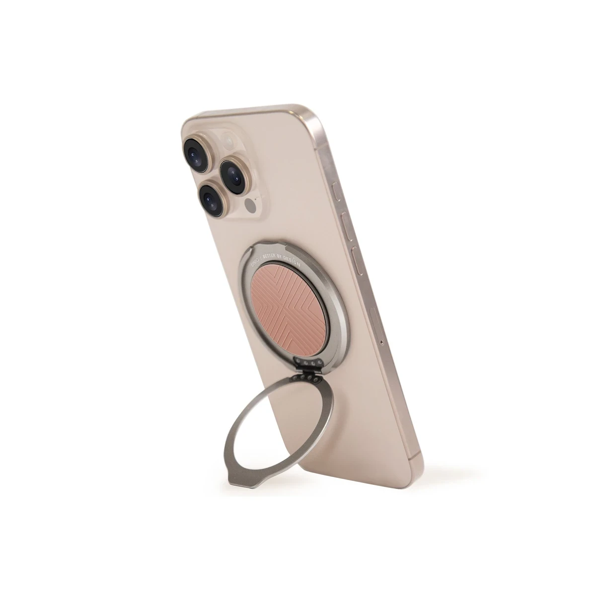 Uniq GripFit Classic 360 Manyetik Magsafe Kickstand Yüzük - Pembe - Görsel 4