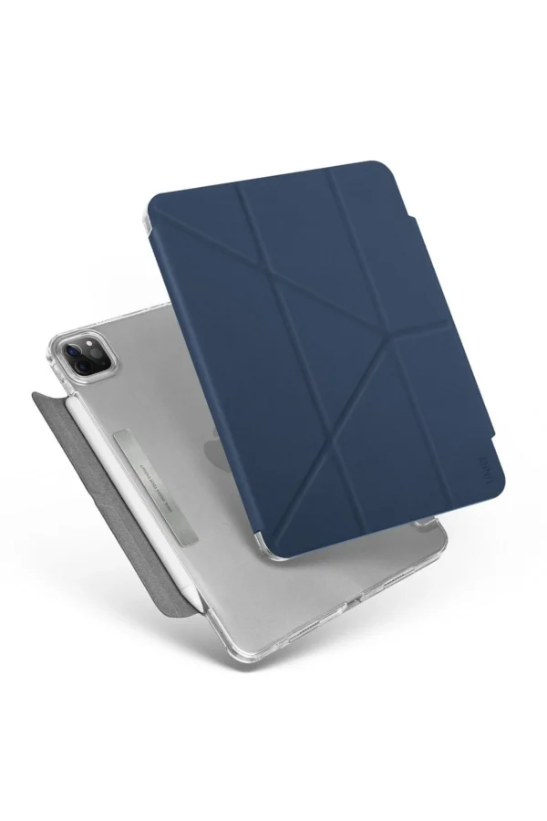 Uniq iPad Pro 11 (2022) Camden Katlanabilir Tablet Kapak - Mavi