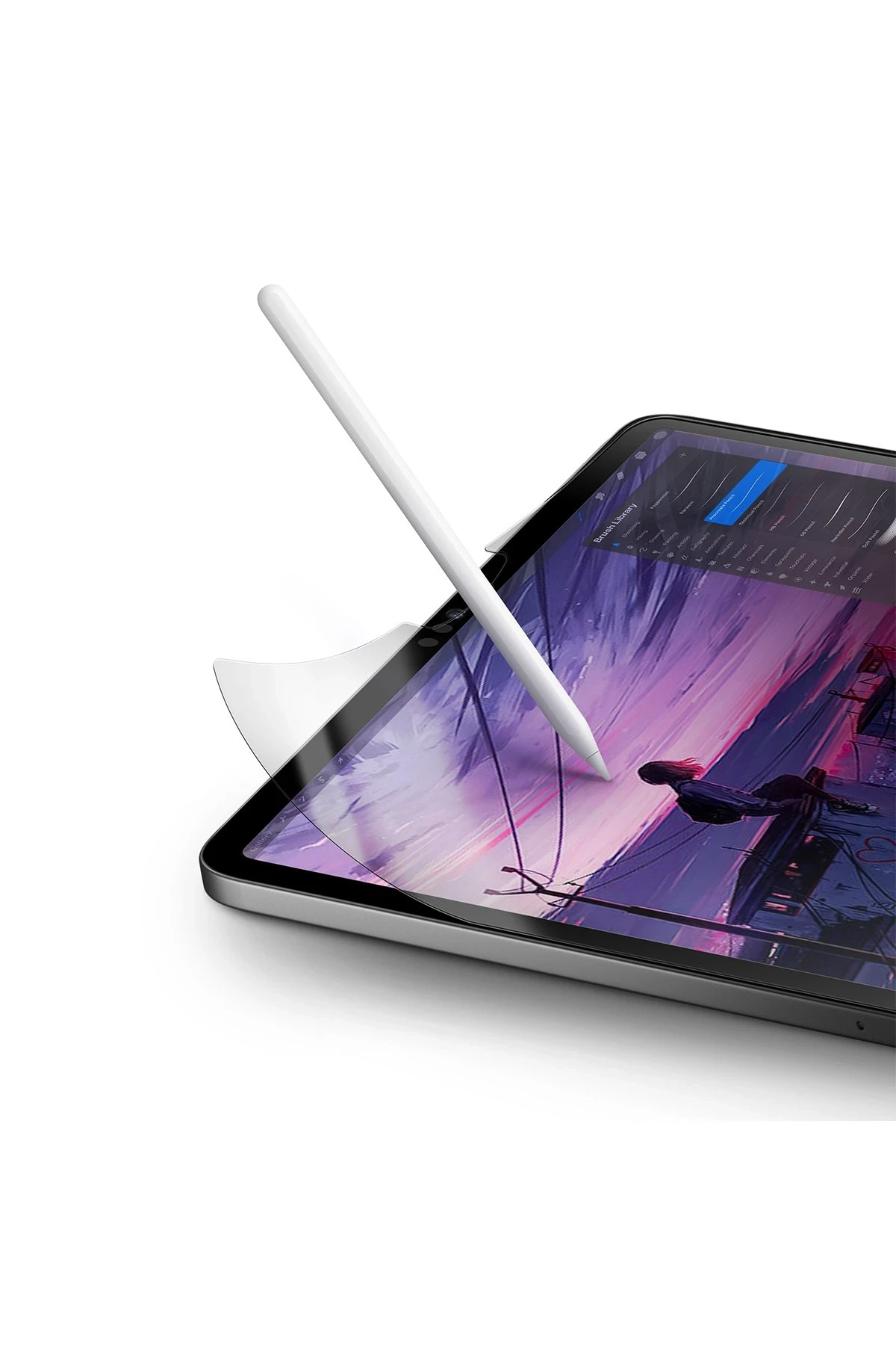 Uniq iPad Pro 11 (2022) Optix Paper Sketch Tablet Nano Koruyucu - Siyah - Görsel 2