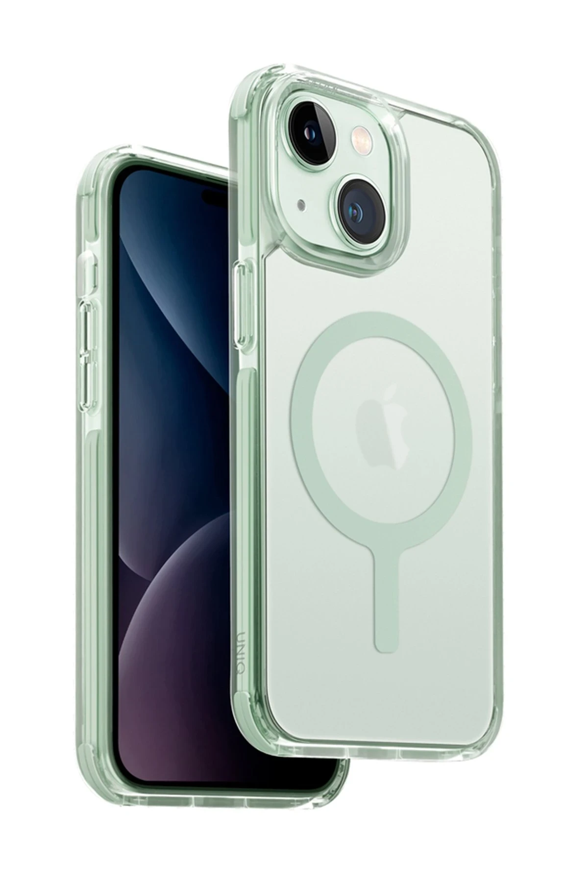 Uniq iPhone 15 Combat Magsafe Kapak - Yeşil