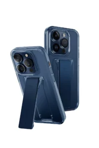 Uniq iPhone 15 Pro Heldro Mount Standlı Kapak - Lacivert