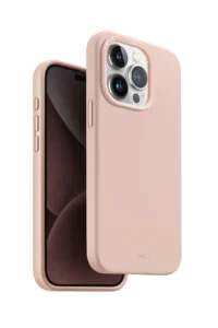 Uniq iPhone 15 Pro Lino Hue Magsafe Kapak - Pembe