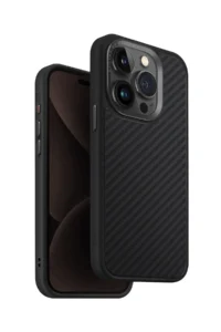 Uniq iPhone 15 Pro Max Keva Karbon Magsafe Kapak - Siyah