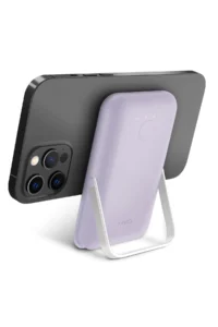 Uniq Hoveo 5.000mAh Manyetik PD Kablosuz Type-C Standlı Powerbank - Lila