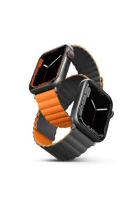 Uniq Watch Ultra 49mm Revix Reversible Manyetik Kordon - Gri-Turuncu