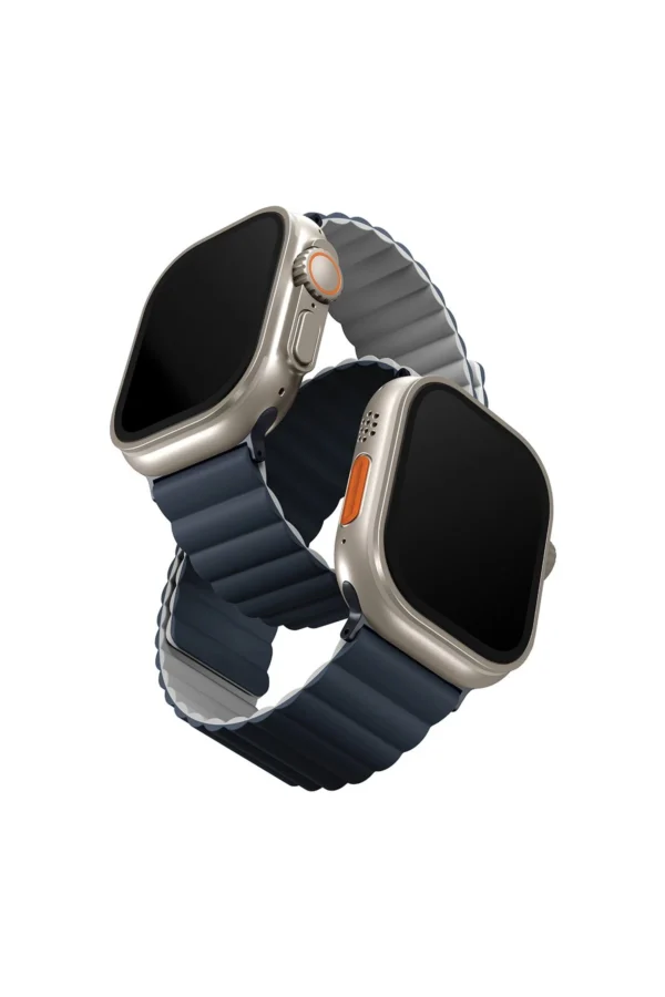 Uniq Watch Ultra 49mm Revix Reversible Manyetik Kordon - Lacivert-Gri