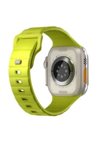 Uniq Watch Ultra 49mm Stride FKM Silikon Kordon - Açık Yeşil