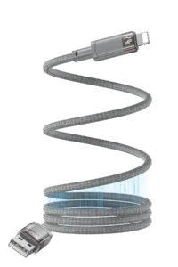 Yesido CA173 1M 60W USB to Type-C Manyetik Katlanma Özellikli PD Hızlı Şarj Kablosu - Gri