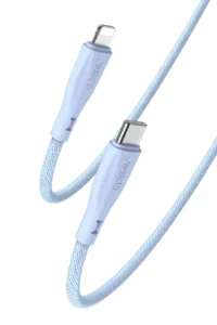 Yesido CA169 1.2M 27W Type-C to Lightning PD Hızlı Şarj Kablosu - Mor