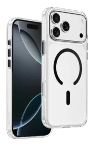 Keephone Apple iPhone 17 Pro Aurora Şeffaf Magsafe Kılıf - Siyah