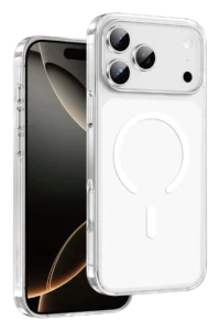 Keephone Apple iPhone 17 Pro Max Glaze Magsafe Kapak - Şeffaf