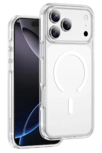 Keephone Apple iPhone 17 Pro Max Non Yellow Şeffaf Magsafe Kılıf - Şeffaf