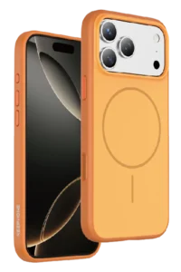 Keephone Apple iPhone 17 Pro Max Sumee Magsafe Kapak - Turuncu