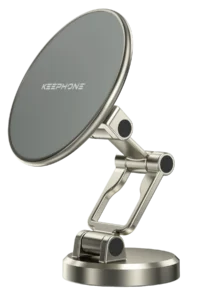 Keephone CR106 Yapışkanlı 360 Derece Ayarlanabilir Manyetik Magsafe Telefon Tutucu - Titanyum