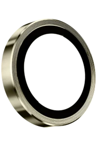 Keephone iPhone 14 Pro Max 3D Spiral Alüminyum AR Kamera Lens Koruyucu - Gold