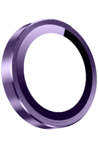 Keephone iPhone 14 Pro Max 3D Spiral Alüminyum AR Kamera Lens Koruyucu - Mor