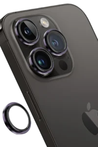 Keephone iPhone 14 Pro Max Capital Alüminyum AR Kamera Lens Koruyucu - Mor