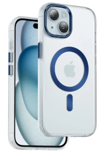 Keephone iPhone 15 Dazzle Pro Matte Magsafe Kılıf - Mavi