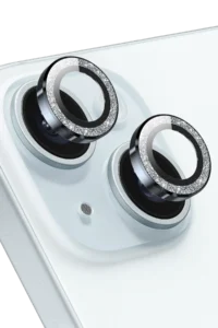 Keephone iPhone 15 Maria Simli Kamera Lens Koruyucu - Açık Mavi