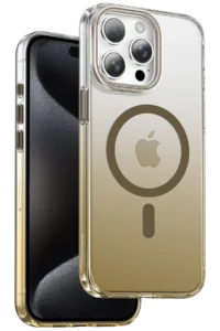 Keephone iPhone 15 Pro Max Aurora Pro Magsafe Kılıf - Titan Gold