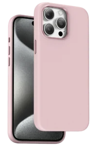Keephone iPhone 15 Pro Max Rosana Silikon Kılıf - Pembe