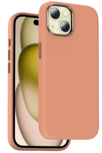Keephone iPhone 15 Rosana Silikon Kılıf - Turuncu