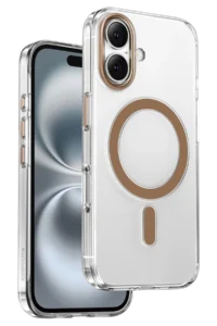 Keephone iPhone 16 Aurora Şeffaf Magsafe Kılıf - Çöl Titanyum