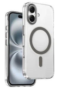 Keephone iPhone 16 Aurora Şeffaf Magsafe Kılıf - Natural Titanyum