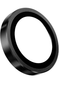 Keephone iPhone 16 Pro Max 3D Spiral Alüminyum AR Kamera Lens Koruyucu - Siyah