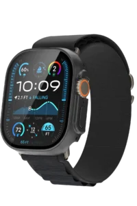 Keephone Watch 46mm 360X Defense Camlı Kasa Ekran Koruyucu - Siyah